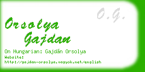 orsolya gajdan business card